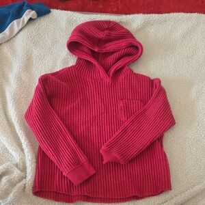 Cat & Jack Cozy Red Hooded Sweater